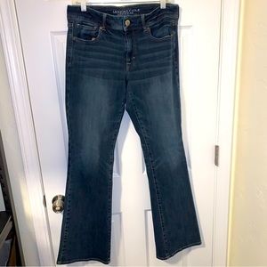 American Eagle (Size 12 Long) Super Stretch Kick Boot Jeans